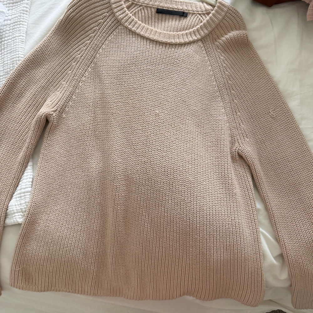 Jenni Kayne Beige CottonSweater